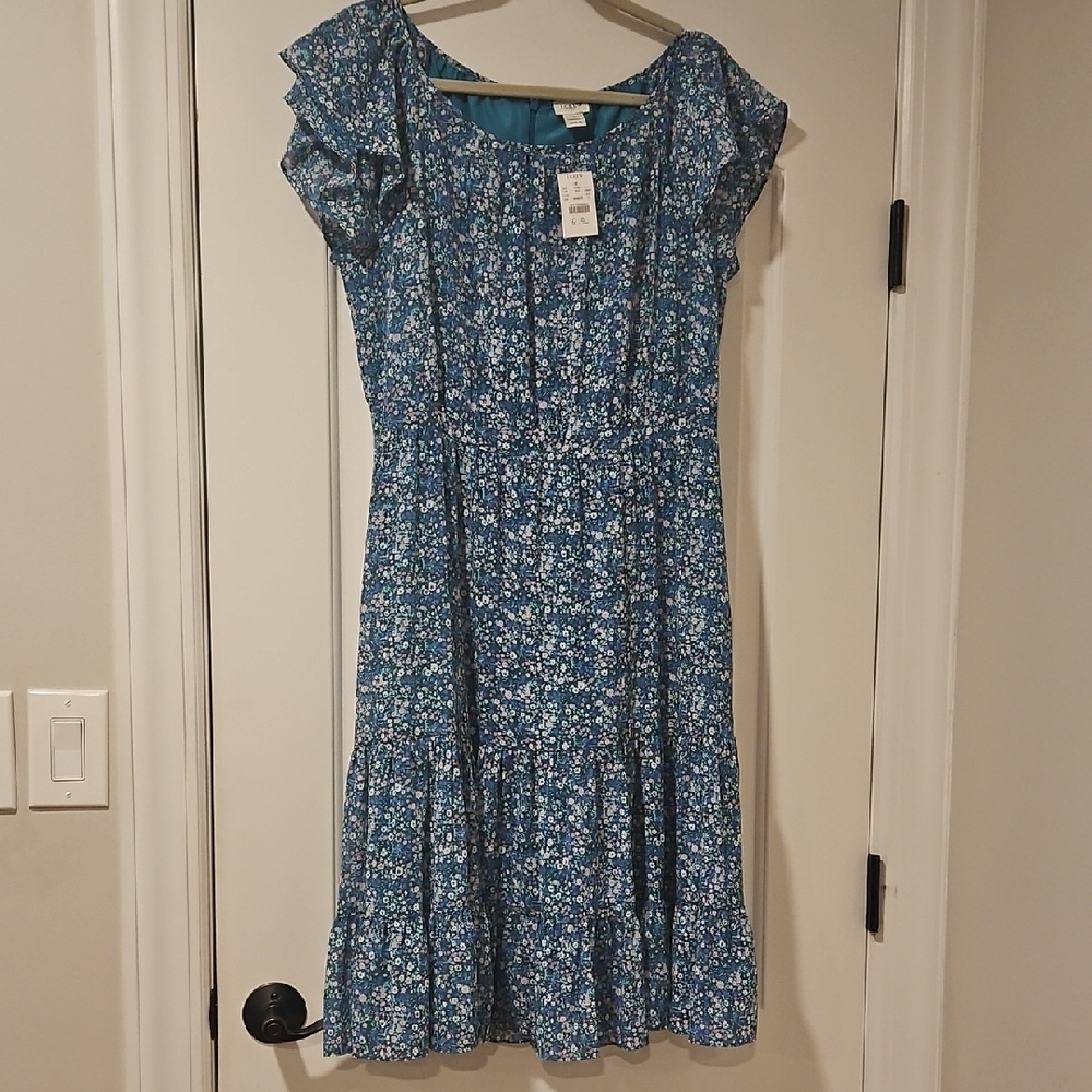 Floral Green Dress
